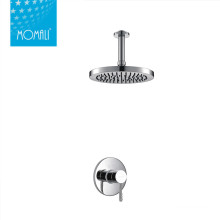 Wall mounted waterfall modern hidden chrome plated  brass bath shower faucet mixer tap sets